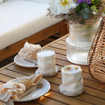 Liman Home Decor - Liman Online Zirconia keramieken Mok Wit | 2 Delig