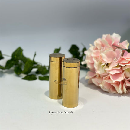 Liman Home Decor - Liman Online Zout / Pepervaarje RVS Goud 2 Delig
