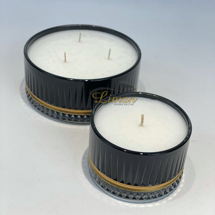 Liman Home Decor - Liman Online Zwart Butik Kaars - M -