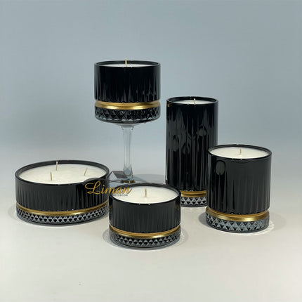 Liman Home Decor - Liman Online Zwart Butik Kaars - M -