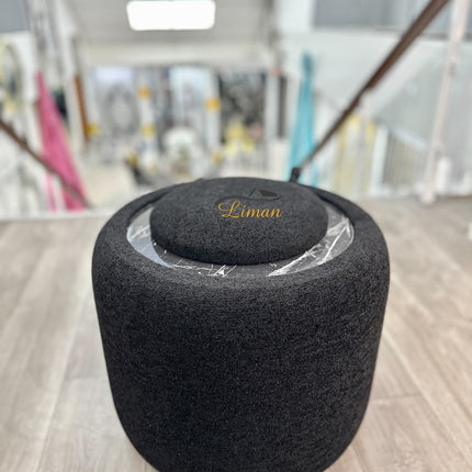 LIMAN LUXE TEDY POEF MET OPBERGRUIMTE EN BIJZETTAFEL