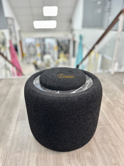 LIMAN LUXE TEDY POEF MET OPBERGRUIMTE EN BIJZETTAFEL