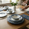 LIMAN New Vintage Serviesset Navy 24 delig | 6 Persoons - Blauw