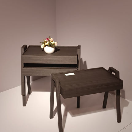 LIMAN Trendy Rechthoek 3-delige Bijzettafelset - Stapelbaar