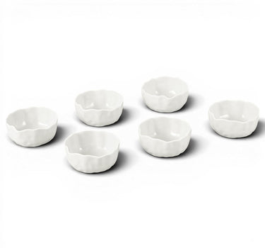 LimanOnline.com - Liman Home Decor Angles Saus- / Snack Kommenset 8,7 cm | 6 Delig Wit