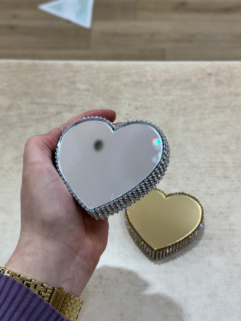 LimanOnline.com - Liman Home Decor Daimond Hart Ringhouder - Platteau | Zilver Per Stuk