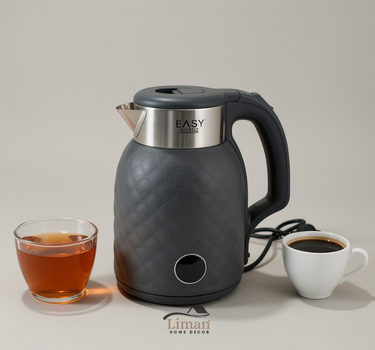 LimanOnline.com - Liman Home Decor Easy Diamond Waterkoker Cream / Grijs / Zwart