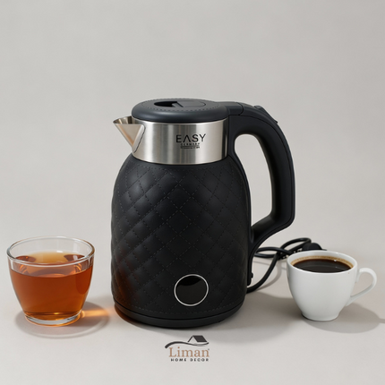 LimanOnline.com - Liman Home Decor Easy Diamond Waterkoker Cream / Grijs / Zwart