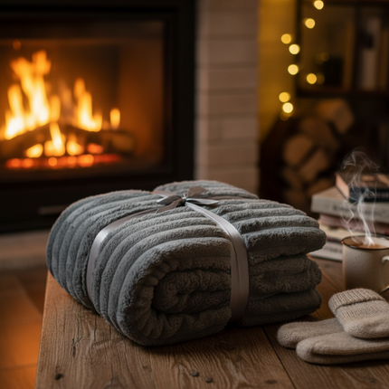 LimanOnline.com - Liman Home Decor Fluffy Deken 130x170 CM - Soft Touch - Knuffeldeken - Rabbit - Vacht