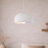 LimanOnline.com - Liman Home Decor Japandi Hanglamp Ø 40 cm Tuzla Wit Steenlook