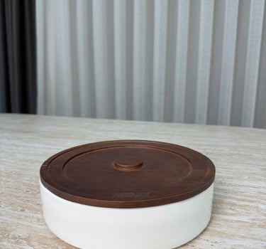 LimanOnline.com - Liman Home Decor Sora Kom / Saladekom met Acacia Deksel Per stuk