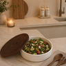 LimanOnline.com - Liman Home Decor Sora Kom / Saladekom met Acacia Deksel Per stuk