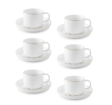 LIV Claire Goud Koffieset 12-delig | 6-delig