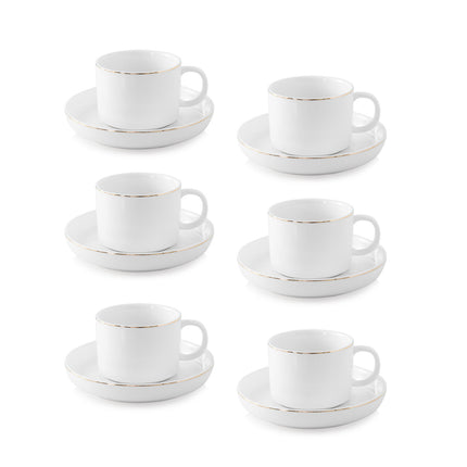LIV Claire Goud Koffieset 12-delig | 6-delig