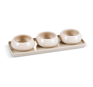 LIV Cosmo Snack- / aperitiefset | 4-delig | beige