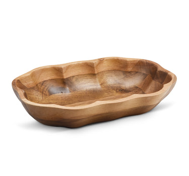LIV FLORI Acaciahouten schaal - 23.5×15 cm
