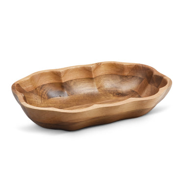 LIV FLORI Acaciahouten schaal - 23.5×15 cm
