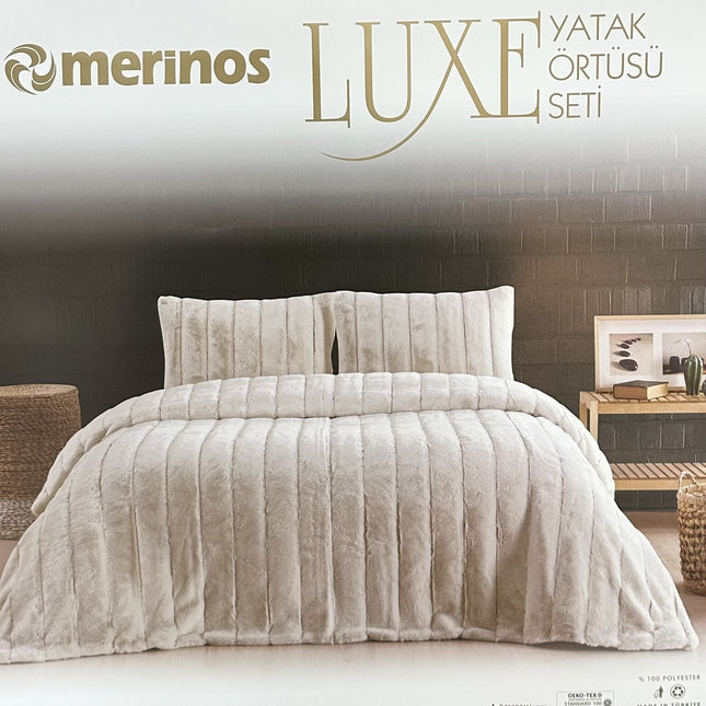 MERINOS Merinos luxe deken Beige