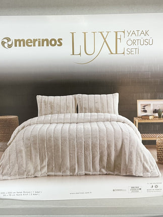 MERINOS Merinos luxe deken Beige