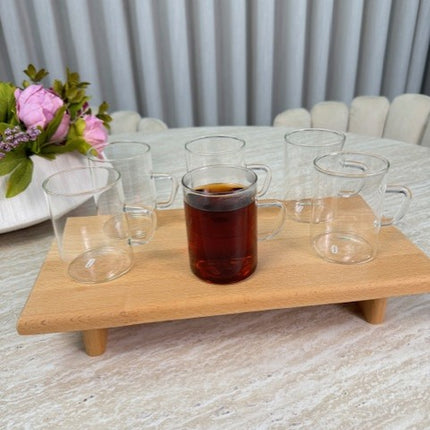 MLX Borosilicaat Theeglas 6 Delig | 260 ML