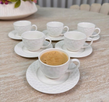 MLX Nora / Petek Espressoset 12 Delig | 6 Persoons