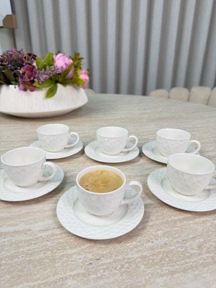 MLX Petek Espressoset 12 Delig | 6 Persoons