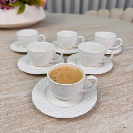 MLX Petek Espressoset 12 Delig | 6 Persoons