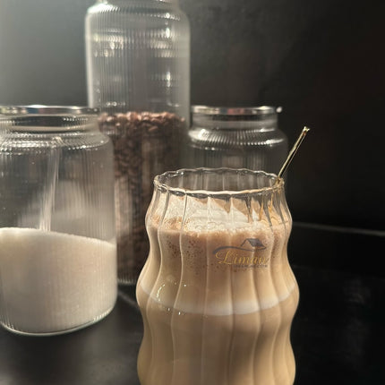 MLX Ribbed Line 2 delige Borosilikatglas 540 ml