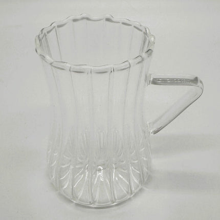 MLX Ribbled Line  Borosilikat Theeglazen 6 Delig 200 ml