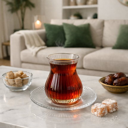 MLX Ribbled Theeset 12 Delig | 6 Persoons Wit