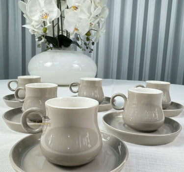 MULEX Espressoset 12 Delig | 6 Persoons Beige