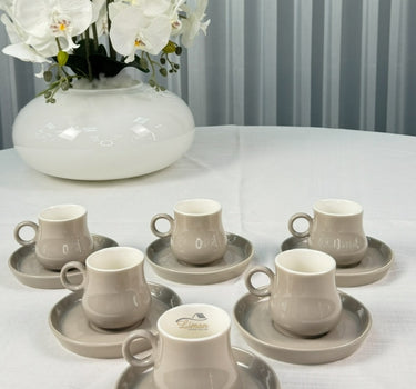 MULEX Espressoset 12 Delig | 6 Persoons Beige