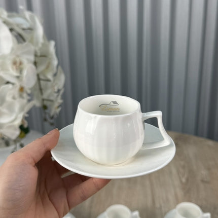 MULEX Espressoset 12 Delig | 6 Persoons Wit