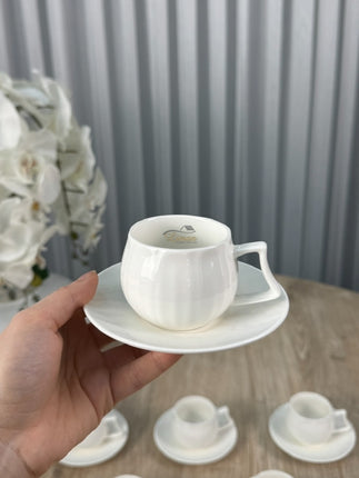 MULEX Espressoset 12 Delig | 6 Persoons Wit