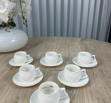 MULEX Espressoset 12 Delig | 6 Persoons Wit
