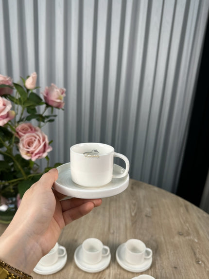 MULEX Espressoset 12 Delig | 6 Persoons Wit