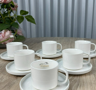 MULEX Espressoset 12 Delig | 6 Persoons Wit