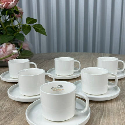 MULEX Espressoset 12 Delig | 6 Persoons Wit