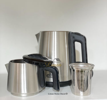 MULEX Mulex Elektrische Theepot 1 / 2 Liter Geborsteld RVS
