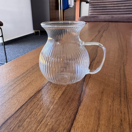 MULEX Ribbled Tombik Borosilikat Theeglazen 6 Delig 200 ml