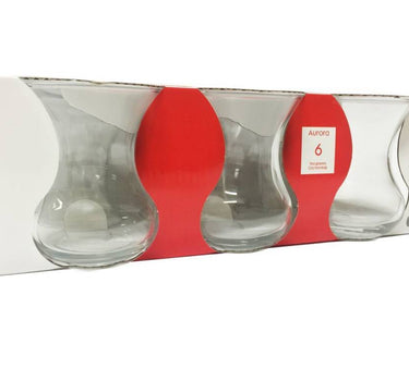 PASABAHCE PASABAHCE AURORA 6-DLG THEEGLAZEN SET 42471