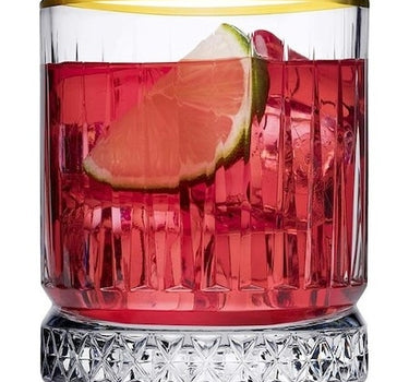PASABAHCE Pasabahce Elysia Gold Touch Limonade Glazen 4 Delig 355cc