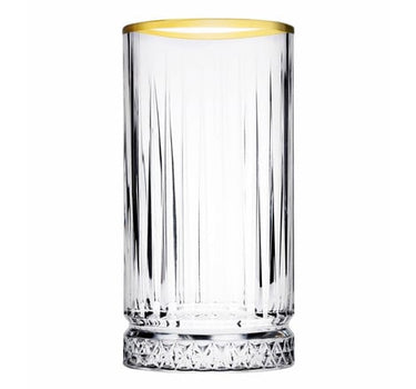 PASABAHCE Pasabahce Elysia Gold Touch Limonade Glazen 4 Delig 445 cc