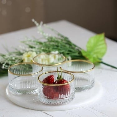 PASABAHCE Pasabahce Elysia Schalenset 235CC 4 Delig Goud