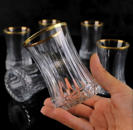 PASABAHCE Pasabahce Elysia  Theeglazen Gold 6 Delig