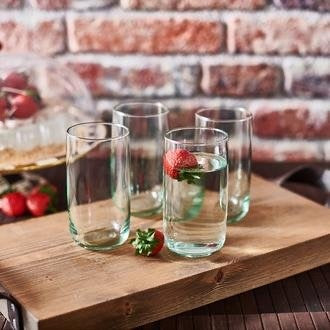 PASABAHCE Pasabahce Iconic Drinkglazen Groen 365cc 4 Delig