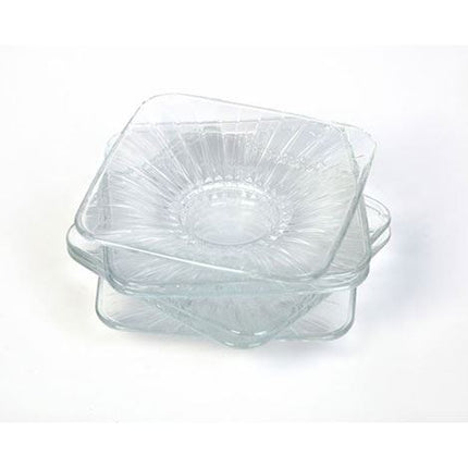 PASABAHCE Pasabahce Kare Glazen Theeonderzetters – 6 Delig