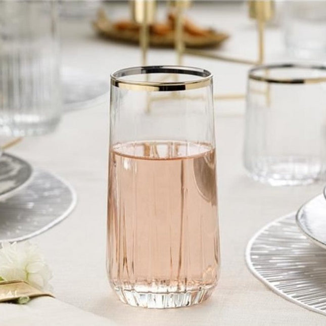 PASABAHCE Pasabahce Nova Drinkglazen Gold 4 Delig 360cl