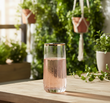 Pasabahce Nova Drinkglazen Gold 4 Delig 360cl