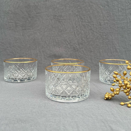 PASABAHCE Pasabahce Timeless Gold schalenset 235CC 4 Delig